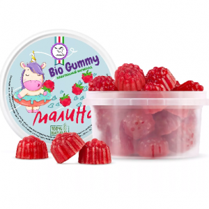 Мармелад "Bio Gummy", МАЛИНА 300г